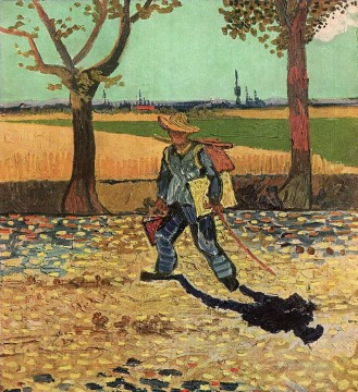  Gogh Pintura - Autorretrato en el camino a Tarascón Vincent van Gogh